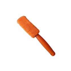 Microfiber Wheel Tire Rim Brush Portable Car Wash Wheel Wash Cleaning - Orange