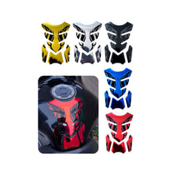 For Honda Yamaha Tankpad Sticker Fishbone 3d Tank Pad Stickers Oil Gas - Gold