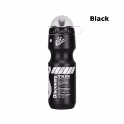750ML Portable Mountain Bicycle Water Bottle Outdoor Sport Camping Drink - black