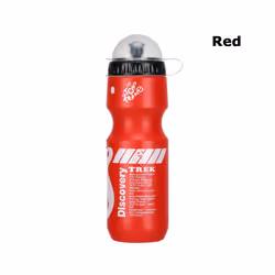 750ML Portable Mountain Bicycle Water Bottle Outdoor Sport Camping Drink - red