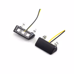12V Motorcycle License Plate LED Light Motorcycle License Plate Warning - Red