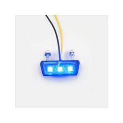 12V Motorcycle License Plate LED Light Motorcycle License Plate Warning - Blue