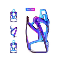 2022 New Colorful Bicycle Bottle Cage Bike Water Cup Holder Kettle Rack - Blue purple