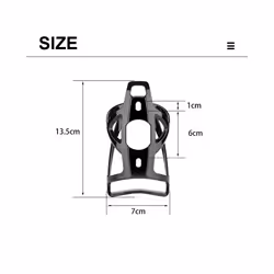 2022 New Colorful Bicycle Bottle Cage Bike Water Cup Holder Kettle Rack - Black