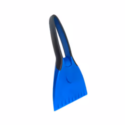 Silicone Anti skid Handle Car Ice Scraper Snow Shovel Auto Snow Remover - Blue