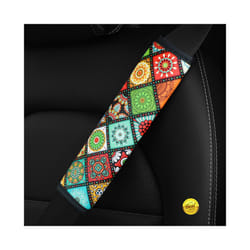 Car Seat Belt Shoulder Guard Pads Covers Protective Sleeve Bohemian Style - A
