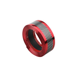 1Meter Carbon Fiber Anti Scratch Car Door Sill Stickers Protectective - 1Meter Red
