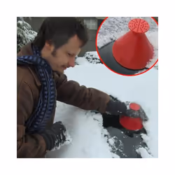 4pcs Car Window Windshield Magic Ice Scraper Oil Funnel Snow Remover Shovels - 1 Set