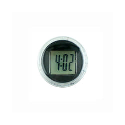 Universal Waterproof Motorcycle Bike Sticky Mini Digital Display Clock - Black