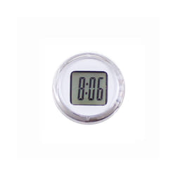 Universal Waterproof Motorcycle Bike Sticky Mini Digital Display Clock - White