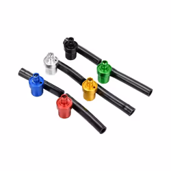 Motorcycle Gas Fuel Cap 2 Ways Valves Vent Breather Hoses Tubes For Motocross - Black