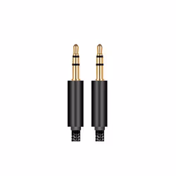 2m Nylon Jack Aux Cable 3.5 Mm To 3.5mm Audio Cable Male To Male Plug - black
