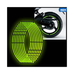 ) 10&quot; 12&quot; 14&quot; 18&quot; Motorcycle Sticker Moto Strips Reflective - H05 (18Inch
