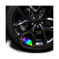 6Pcs Car Hub Stickers Wheel Decals Steel Ring stickers Wheel Modified - Colorful