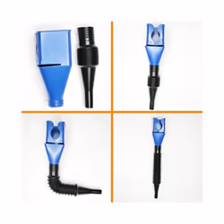 Plastic Retractable Car Motorcycle Refueling Gasoline Engine Oil Funnel - Blue