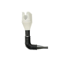 Plastic Retractable Car Motorcycle Refueling Gasoline Engine Oil Funnel - White