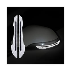 2Pcs/set Car Rearview Mirror Reflective Stickers Auto Styling Night Driving - 2pcs White