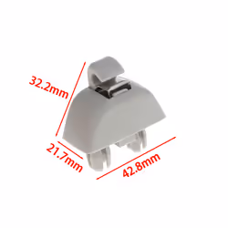 Sun Visor Hanger Clip Hook Holder For VW Passat B7 Polo for Skoda Seat - Grey