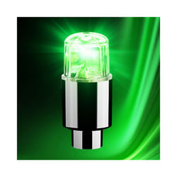Cars Wheel Caps Led Lights Wheel Tire Valve Caps Cycling Lantern Spokes - Green