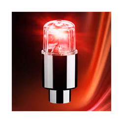 Cars Wheel Caps Led Lights Wheel Tire Valve Caps Cycling Lantern Spokes - Red