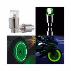 Cars Wheel Caps Led Lights Wheel Tire Valve Caps Cycling Lantern Spokes - Red