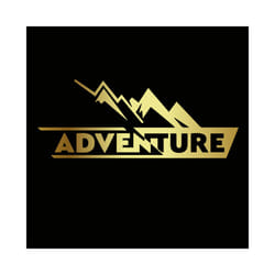 Motorcycle Sticker Cute Adventure Reflective Car Stickers Moto Auto Decal - Chrome Gold