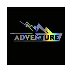 Motorcycle Sticker Cute Adventure Reflective Car Stickers Moto Auto Decal - Laser