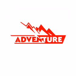 Motorcycle Sticker Cute Adventure Reflective Car Stickers Moto Auto Decal - Red