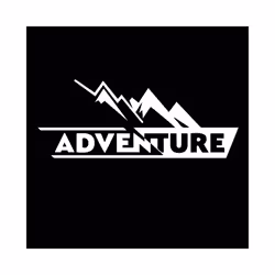 Motorcycle Sticker Cute Adventure Reflective Car Stickers Moto Auto Decal - Silver