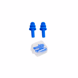 2pcs Soft Ear Plug Waterproof Comfort Colorful Silicone Earplugs Ear Protection - Blue