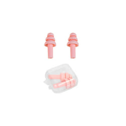 2pcs Soft Ear Plug Waterproof Comfort Colorful Silicone Earplugs Ear Protection - Pink
