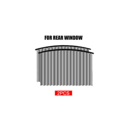 Car Magnetic Sunshade Front Rear Window Curtain Auto Sun Shade Privacy - Black