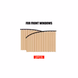 Car Magnetic Sunshade Front Rear Window Curtain Auto Sun Shade Privacy - White