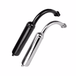 Exhaust Muffler Pipe for 2 stroke 49cc 60cc 66cc 80cc Engines Gas Motorized - black