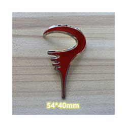 2 Pieces Bike Head Badge Aluminum Decals Bike Stickers For Mtb Bmx Folding - Clear