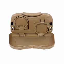 Universal Folding Car Bracket for Food Tray Drink Holder Auto Back Rear - Beige