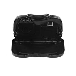 Universal Folding Car Bracket for Food Tray Drink Holder Auto Back Rear - black