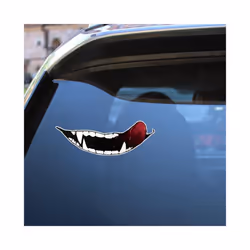 Motorcycle Helmet Stickers Decals | Motorcycle Helmet Teeth Stickers -