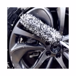 Car Wheel Hub Cleaning Brush Tire Rim Wheel Brush Auto Detailing Microfiber - Blue brush