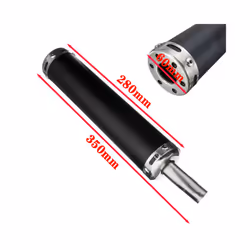 20mm Motorcycle Exhaust Muffler Pipe System For 2 Stroke 50 250CC Motorcycle - Black