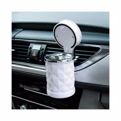 Portable Car Clamshell Ashtray With Led Light Multifunctional Vehicle - Gold