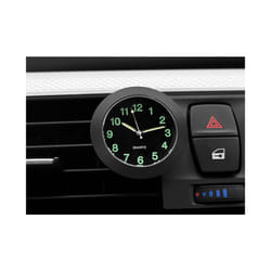 Mini Luminous Car Clock Automobiles Internal Stick On Digital Watch Mechanics - Gold