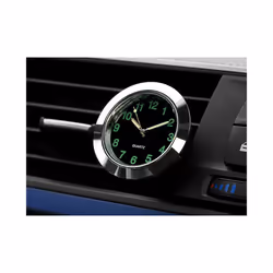 Mini Luminous Car Clock Automobiles Internal Stick On Digital Watch Mechanics - Brown