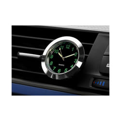 Mini Luminous Car Clock Automobiles Internal Stick On Digital Watch Mechanics - Brown
