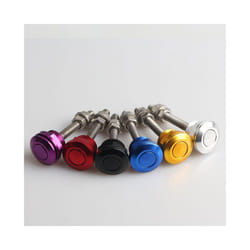 22mm Universal Car Push Button Bonnet Hood Pin Lock Clip Kit Universal - Purple
