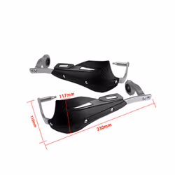 Fit Range 7/8&quot; 22mm 1/8&quot; 28mm Motorcycle Universal Hand CR CRF - Black