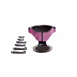 Car Air Vent Clamp Clip Diamond Crystal Car Cup Holder Multi Function - Pink