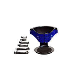 Car Air Vent Clamp Clip Diamond Crystal Car Cup Holder Multi Function - Royal blue