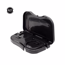 Car Folding Table Drink Holder Box+Cup Back Rear Seat Table Beverage Holder - Black