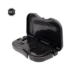 Car Folding Table Drink Holder Box+Cup Back Rear Seat Table Beverage Holder - Black